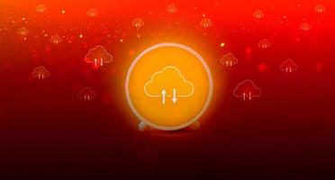 Uploading important data and maximum safety The concept of uploading data is very important. photo