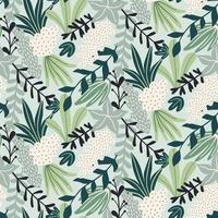 Modern seamless pattern with tropical leaves. Trendy pattern design. Good for printing. Vector wallpaper.