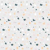 Abstract seamless pattern in terrazzo style. Natural colors. Vector design template for wallpaper, backdrop, fabric, textile, etc.