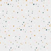 Abstract seamless pattern in terrazzo style. Natural, pastel colors. vector