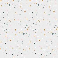 Abstract seamless pattern in terrazzo style. Natural, pastel colors. vector