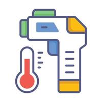 diseño de conceptos modernos de temperatura, ilustración vectorial vector