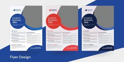 Corporate business flyer template, business flyer,  corporate business template,  Business brochure flyer design layout template in A4 size,  a bundle of 3 templates of a4 flyer template vector