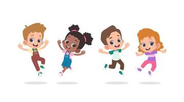 Kids jumping Vectors & Illustrations for Free Download