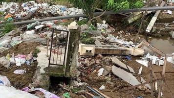 Semarang, Central Java, Indonesia, 2021 - House Destroyed by A Landslide