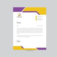 Professional Business Letterhead Design vector