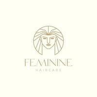 head women polygon line luxury logo design vector graphic symbol icon illustration creative idea