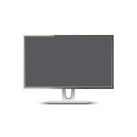 monitor de computadora aislado vector