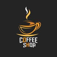 nuevo logotipo de café vector