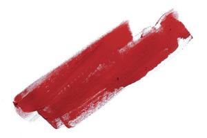 red brush isolated on a white background photo