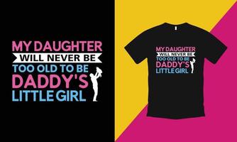 Creative Father's Day T-Shirt Template vector