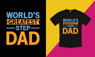 Creative Father's Day T-Shirt Template vector