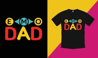 Creative Father's Day T-Shirt Template vector