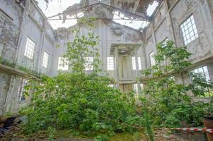 Abandoned Old Ruined Industrial Plant photo