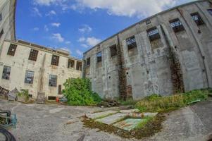 Abandoned Old Ruined Industrial Plant photo