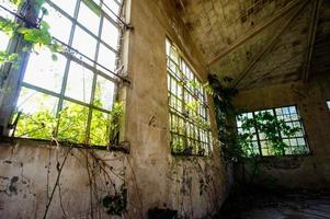 Abandoned Old Ruined Industrial Plant photo