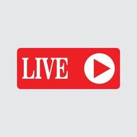 streaming vector icon live, for social media