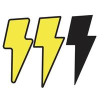 lighting bolt  vector illustration, thunder bolt icon