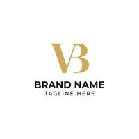 letters Initials Monogram logo vb,bv,b and v vector