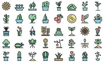 Plants icon, outline style