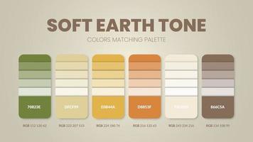 Earth tone colour schemes ideas.Color palettes are trends combinations and palette guides this year, a table color shades in RGB or  HEX. A color swatch for a spring fashion, home, or interior design