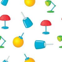 Lamp pattern, cartoon style vector