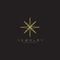 jewelry logo vector in crystal shape suitable for jewelry company logo