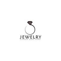 ring shaped jewelry logo vector template,