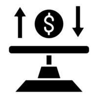 Balance Glyph Icon vector