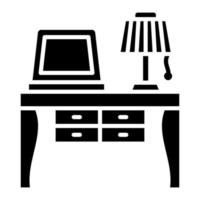 Workplace Glyph Icon vector