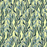 branches with colorful leaves vector seamless pattern
