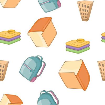 People refugees pattern, cartoon style