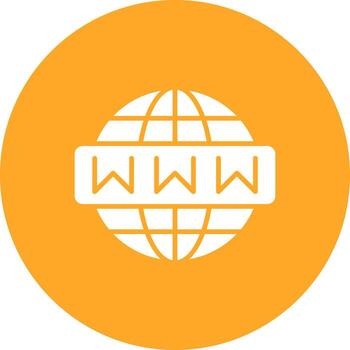 icono de fondo de círculo de glifo de interfaz web vector