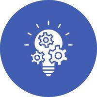 Project Management Glyph Circle Background Icon vector