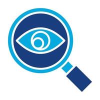 Observation Glyph Two Color Icon vector