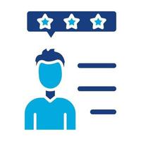 Customer Reviews Glyph Two Color Icon vector