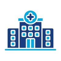 Clinic Glyph Two Color Icon vector