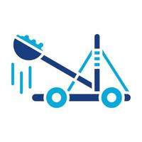 Catapult Glyph Two Color Icon vector