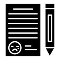 Apology Glyph Icon vector