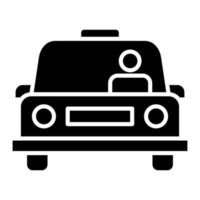 Driving Glyph Icon vector