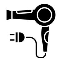 Hair Dryer Glyph Icon vector