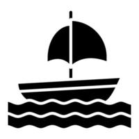 Sailing Glyph Icons vector