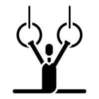 Gymnastics Glyph Icons vector