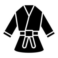 iconos de glifo de kimono vector