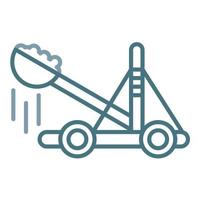 Catapult Line Two Color Icon vector