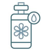 Body Massage Oil Line Two Color Icon vector