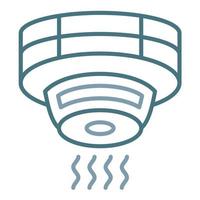 Smoke Detector Line Two Color Icon vector