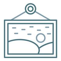 Painting Line Two Color Icon vector