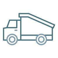 Truck Line Two Color Icon vector