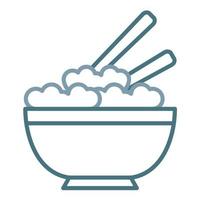 Kimchi Line Two Color Icon vector